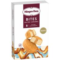 Helado bites salted caramel HAAGEN DAZS, 8 uds, caja 120 g