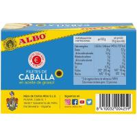 Caballa en aceite de girasol ALBO, lata 170 g