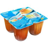 Flan de vainilla 0% EROSKI, pack 4x100 g