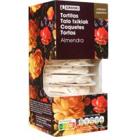 Mini tortitas de almendra EROSKI, caja 210 g