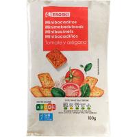 Bocaditos de tomate EROSKI, bolsa 100 g