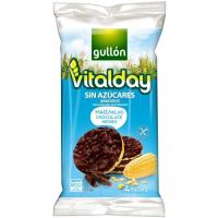 Tortitas maíz y choco s/ azúcar GULLÓN VITALDAY, paquete 100 g