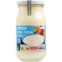 Salsa ligera EROSKI, frasco 450 ml