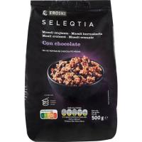 Musli de xocolata EROSKI SELEQTIA, 500 g