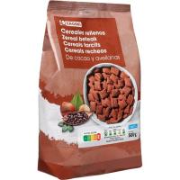 Cereales rellenos de avellana EROSKI, bolsa 500 g