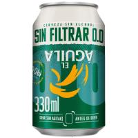 Cerveza 0,0 sin filtrar EL AGUILA, lata 33 cl