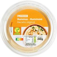 Hummus clásico EROSKI, tarrina 240 g