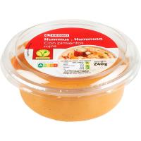 Hummus de pimiento rojo EROSKI, tarrina 240 g