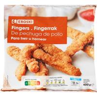 Finger de pollo EROSKI, bolsa 400 g