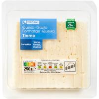 Queso tierno EROSKI, cuña cortada 250 g