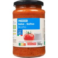 Salsa ricota EROSKI, frasco 350 g