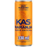 Refresco de naranja KAS, lata 33 cl