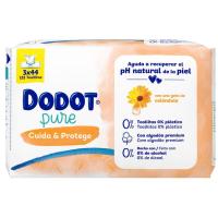 Toallitas de bebé con calendula DODOT, pack 3x44 uds