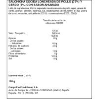 Salsitxa estil Frankfurt en rodanxes CAMPOFRIO, 120 g