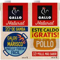 Brou de marisc + brou de pollastre gratis GALL, 1 l + 1 l gratis