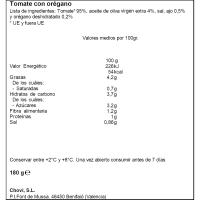 Tomate con orégano CHOVI, tarrina 180 g