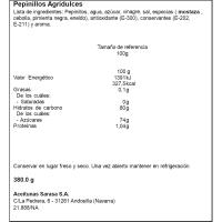 Pepinillos agridulces SARASA, tarrina 200 g