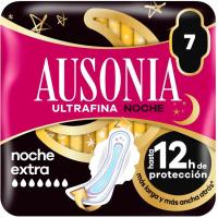 Compresa ultrafina noche con alas AUSONIA, paquete 7 uds