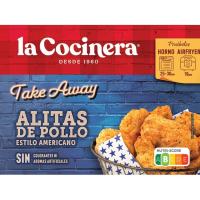 Alitas de pollo estilo americano LA COCINERA, caja 400 g