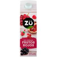 Suc espremut de fruits vermells ZÜ, ampolla 1 litre