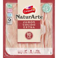 Jamón cocido en lonchas NATURARTE CAMPOFRÍO, bandeja 90 g