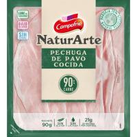 Pechuga de pavo en lonchas CAMPOFRÍO NATURARTE, bandeja 90 g