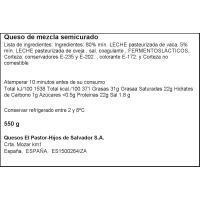 Formatge mini semicurat mescla EL PASTOR, peça 550 g