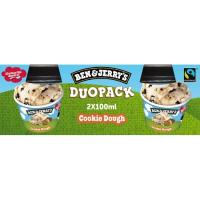 Helado Cookie Dough BEN&JERRY'S, pack 2x100 ml