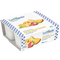 Yogurt sabor macedonia LA FAGEDA, pack 4x125g