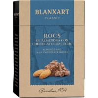 Rocs de almendra y chocolate con leche BLANXART, 100g