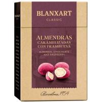 Almendra caramelizada con frambuesa BLANXART, caja 100 g