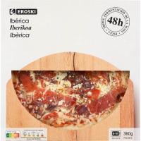 Pizza triple fermentació ibèrica EROSKI, 360 g