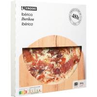 Pizza triple fermentació ibèrica EROSKI, 360 g