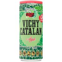 Agua con gas sabor manzana VICHY lata 33 cl