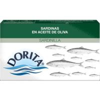 Sardinilla en aceite de oliva DORITA, lata 81 g