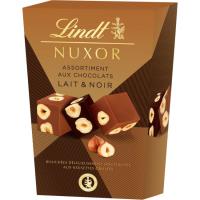 Bombones surtidos LINDT CORNET NUXOR, caja 150 g