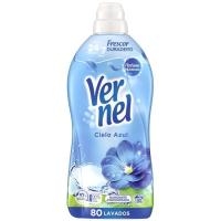 Suavizante azul VERNEL, botella 80 dosis