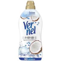 Suavizante aromaterapia coco VERNEL, botella 80 dosis