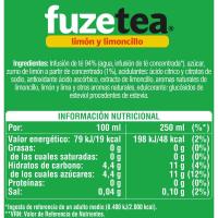 Refresco de té al limón lemongrass FUZE TEA, botella 1,5 litros