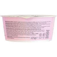 Yogur infantil de fresa&plátano PASTORET, tarrina 125 g