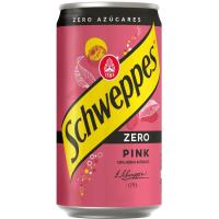 Tònica pink SCHWEPPES ZERO, llauna 25 cl