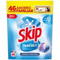 Detergente en cápsulas limpieza profunda SKIP, bolsa 46 dosis