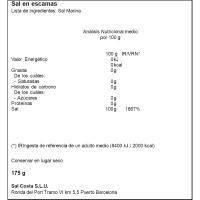 Sal marina escamas essentiel SAL COSTA, 175 g