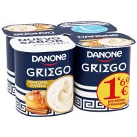 Yogur griego de manzana y canela DANONE, pack 4x110 g