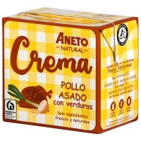 Crema de pollo asado con verduras ANETO, brik 500 ml