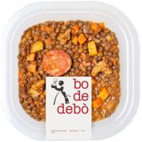 Lentejas estofadas BO DE DEBO, bandeja 280 g