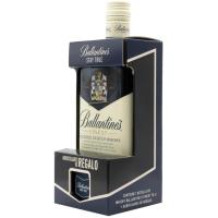 Whisky BALLANTINES, botella 70 cl + Auriculares