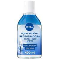 Agua micelar regeneradora 5% sérum pantenol NIVEA, bote 400 ml