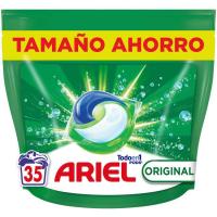 Detergente original en cápsulas ARIEL, bolsa 35 dosis