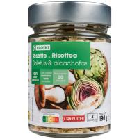 Risotto de boletus y alcachofas EROSKI, frasco 190 g